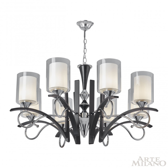 Подвесная люстра Arte Milano Florentia-9167 309167/8 Bk/Ni