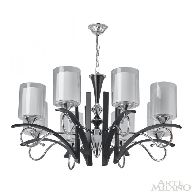 Подвесная люстра Arte Milano Florentia-9167 309167/8 Bk/Ni