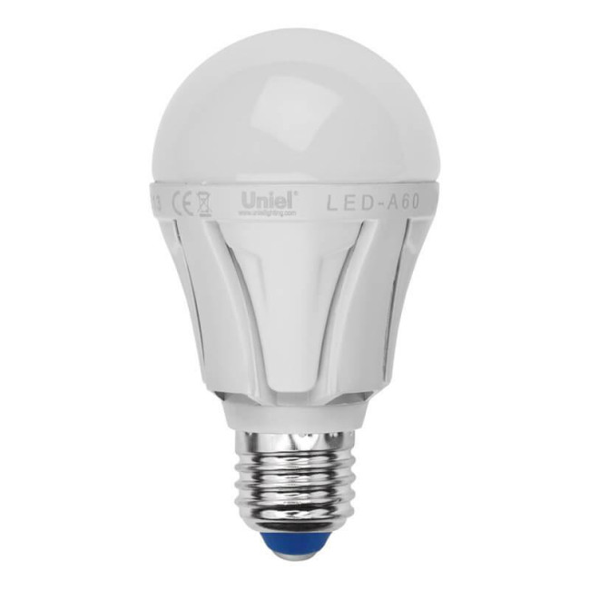 Лампа светодиодная (UL-00001526) Uniel E27 12W 3000K матовая LED-A60 12W/WW/E27/FR PLP01WH Лампа светодиодная (UL-00001526) Uniel E27 12W 3000K матовая LED-A60 12W/WW/E27/FR PLP01WH