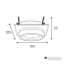 Встраиваемый светильник Wolta Luce WDL-GX53/06BL-S Встраиваемый светильник Wolta Luce WDL-GX53/06BL-S