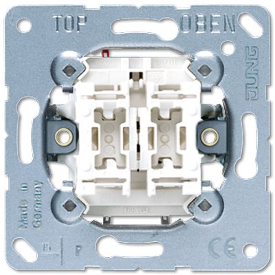 Выключатель сдвоенный Jung 505EU Выключатель сдвоенный Jung 505EU