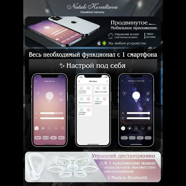 Потолочная люстра Natali Kovaltseva Sand LED LAMPS 81336 Потолочная люстра Natali Kovaltseva Sand LED LAMPS 81336