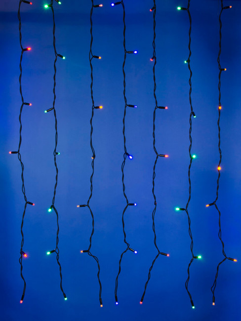 Уличная светодиодная гирлянда Uniel занавес (UL-00003937) разноцветный ULD-C2030-240/TBK Multi IP67 Уличная светодиодная гирлянда Uniel занавес (UL-00003937) разноцветный ULD-C2030-240/TBK Multi IP67