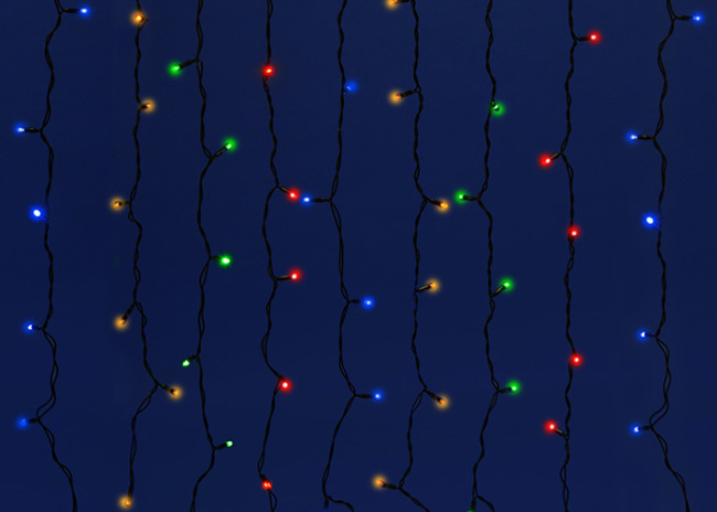 Уличная светодиодная гирлянда Uniel занавес (UL-00003937) разноцветный ULD-C2030-240/TBK Multi IP67 Уличная светодиодная гирлянда Uniel занавес (UL-00003937) разноцветный ULD-C2030-240/TBK Multi IP67