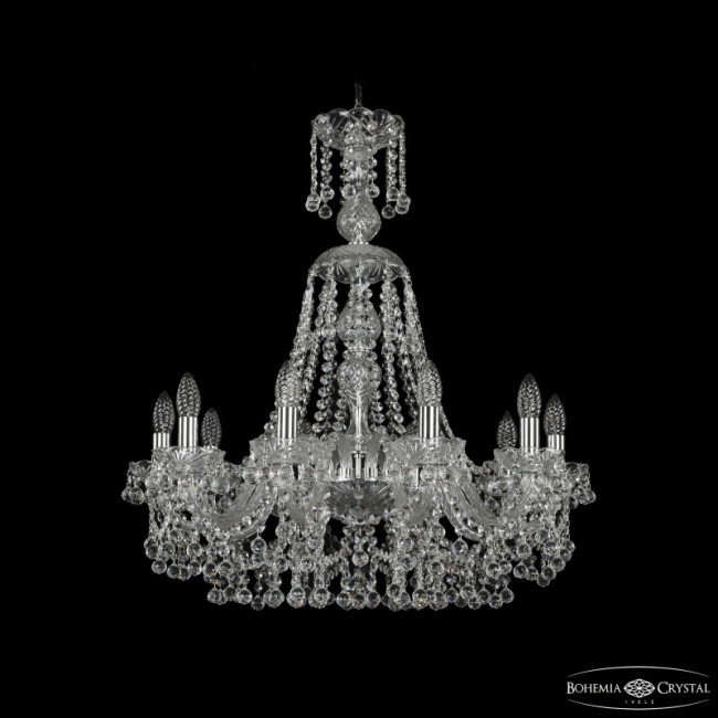 Подвесная люстра Bohemia Ivele Crystal 1409/10/240/XL-75 Ni
