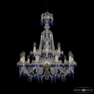 Подвесная люстра Bohemia Ivele Crystal 1410/10+5/240/XL-80 G V3001 Подвесная люстра Bohemia Ivele Crystal 1410/10+5/240/XL-80 G V3001