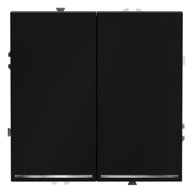 Проходной переключатель двухклавишный с подсветкой Voltum S70 VLS020408 (черный матовый) Проходной переключатель двухклавишный с подсветкой Voltum S70 VLS020408 (черный матовый)