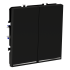 Проходной переключатель двухклавишный с подсветкой Voltum S70 VLS020408 (черный матовый) Проходной переключатель двухклавишный с подсветкой Voltum S70 VLS020408 (черный матовый)