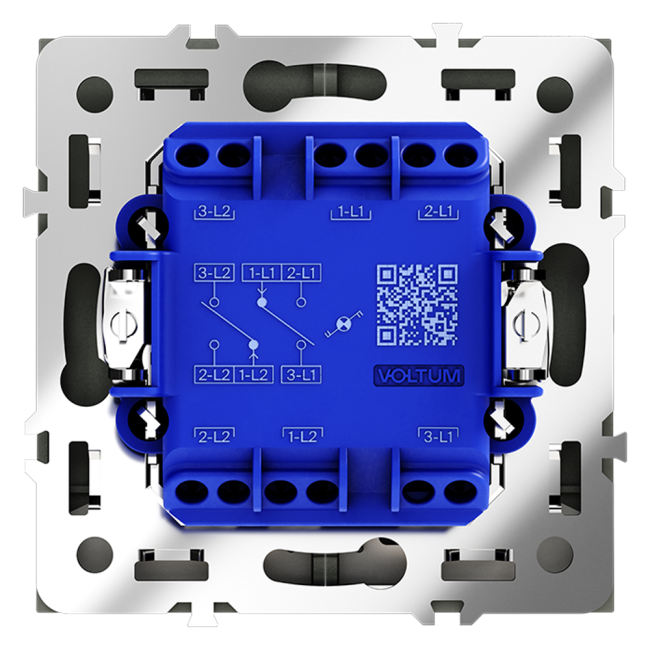 Проходной переключатель двухклавишный с подсветкой Voltum S70 VLS020408 (черный матовый) Проходной переключатель двухклавишный с подсветкой Voltum S70 VLS020408 (черный матовый)