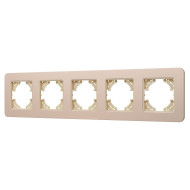 Рамка на 5 постов алюминиевая Arlight FRM-AKIRY-SFAL-5-GD 049748
