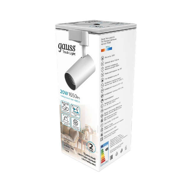 Трековый светодиодный светильник Gauss Track Light Led TR068 Трековый светодиодный светильник Gauss Track Light Led TR068