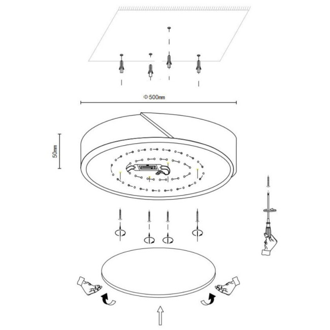 Потолочный светильник Velante 445-447-01