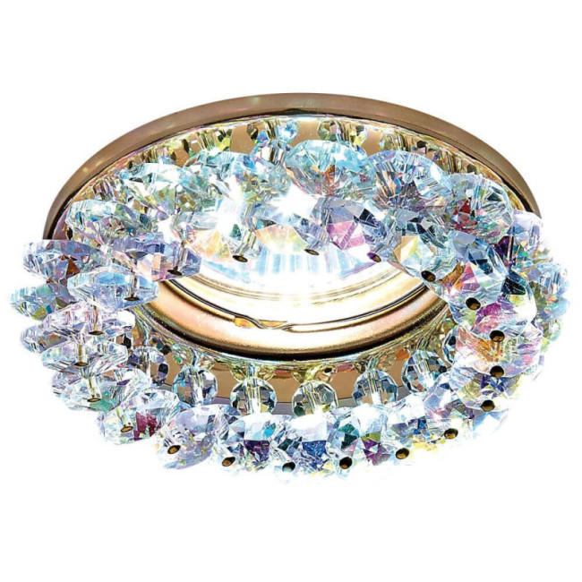 Встраиваемый светильник Ambrella Light Crystal K206 MULTI/G Встраиваемый светильник Ambrella Light Crystal K206 MULTI/G