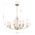 Подвесная люстра  ST Luce Опал SL1403.303.10