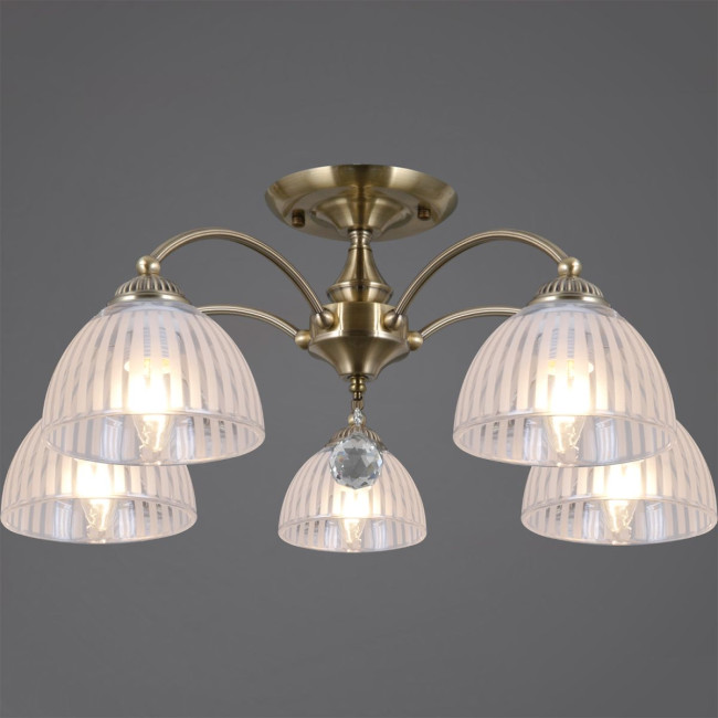 Потолочная люстра ILLUMICO IL0564-5CSQ-25AB ELITE Потолочная люстра ILLUMICO IL0564-5CSQ-25AB ELITE