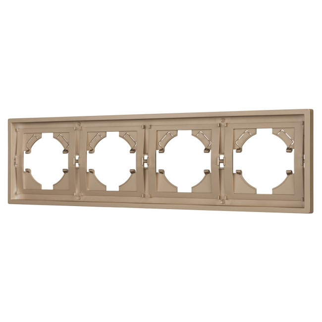 Рамка пластиковая на 4 поста Arlight FRM-TENDO-PL-4-GD 053850