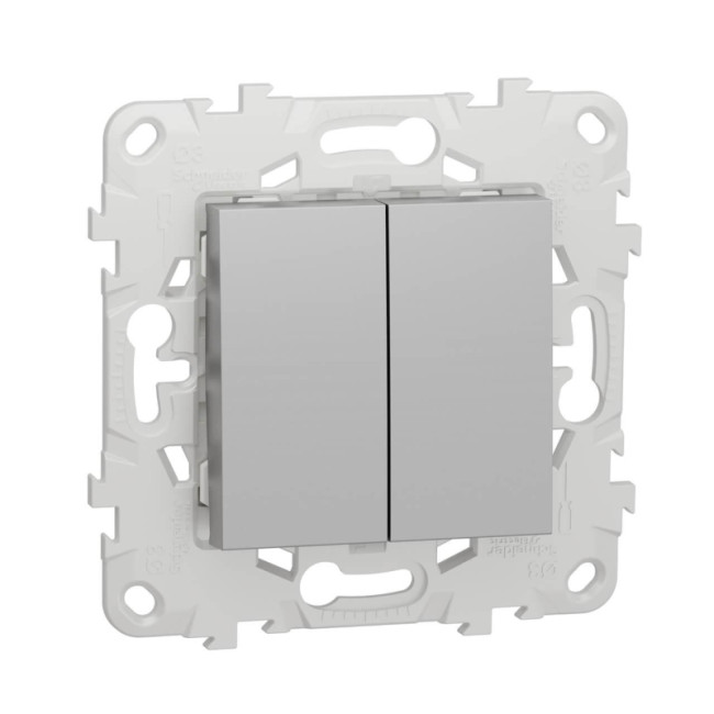 Выключатель двухклавишный Schneider Electric Unica New NU521130 Выключатель двухклавишный Schneider Electric Unica New NU521130