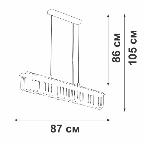 Подвесная люстра Vitaluce V5896-9/7S Подвесная люстра Vitaluce V5896-9/7S