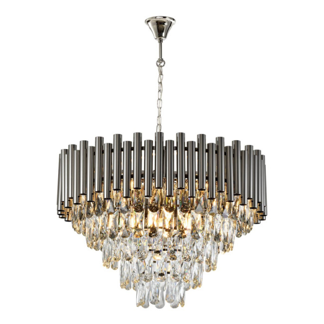 Подвесная люстра iLamp Savage P9510-8 Nickel Подвесная люстра iLamp Savage P9510-8 Nickel