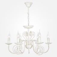 Подвесная люстра Eurosvet 60018/6 белый с золотом Подвесная люстра Eurosvet 60018/6 белый с золотом