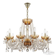 Подвесная люстра Bohemia Ivele Crystal 5402/10/240 G Amber/M-1H