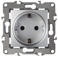 Розетка 2P+E Schuko со шторками Эра 12-2102-03 Б0014689