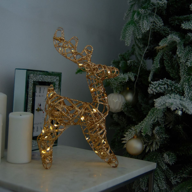 Светодиодная фигура Uniel ULD-M2430-030/STB/3AA WARM WHITE IP20 GOLDEN DEER UL-00012364 Светодиодная фигура Uniel ULD-M2430-030/STB/3AA WARM WHITE IP20 GOLDEN DEER UL-00012364