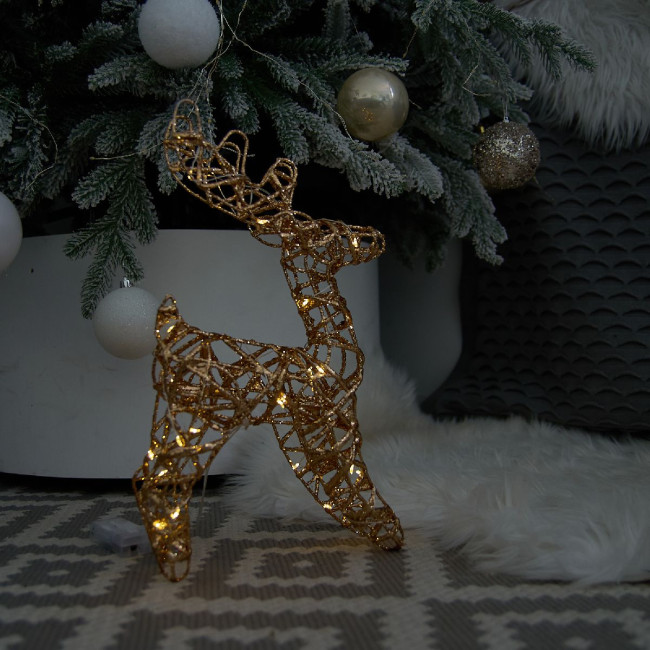 Светодиодная фигура Uniel ULD-M2430-030/STB/3AA WARM WHITE IP20 GOLDEN DEER UL-00012364 Светодиодная фигура Uniel ULD-M2430-030/STB/3AA WARM WHITE IP20 GOLDEN DEER UL-00012364