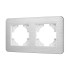 Рамка на 2 поста алюминиевая Arlight FRM-AKIRY-AL-2-SR 049724 Рамка на 2 поста алюминиевая Arlight FRM-AKIRY-AL-2-SR 049724