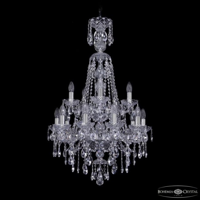 Подвесная люстра Bohemia Ivele Crystal 1415/10+5/200/XL-97/2d Ni Подвесная люстра Bohemia Ivele Crystal 1415/10+5/200/XL-97/2d Ni