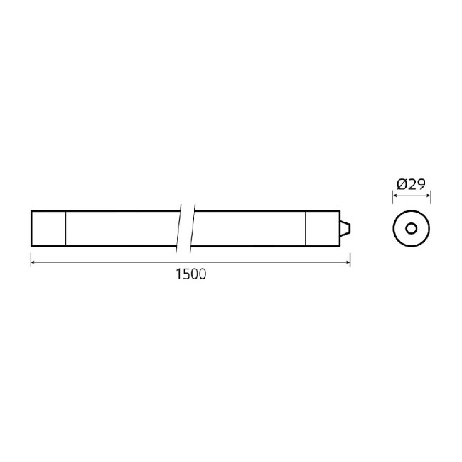 Линейный потолочный светильник Gauss Compact 143424236