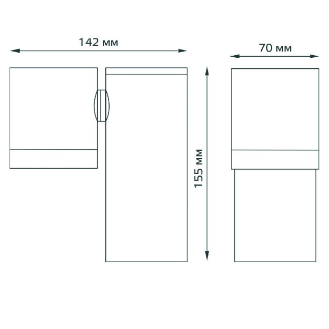 Уличный настенный светильник Gauss Sonata GD151 Уличный настенный светильник Gauss Sonata GD151