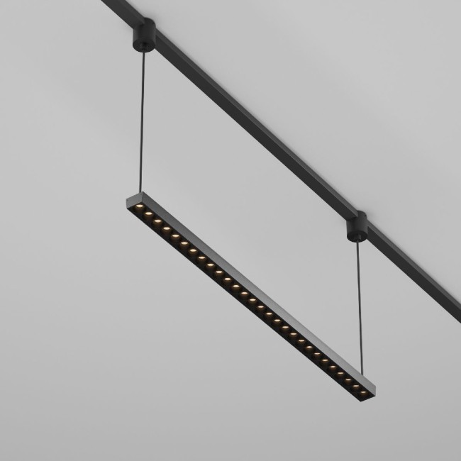 Трековый подвесной магнитный светильник Maytoni Points TR169-1-26W3K-M-B Трековый подвесной магнитный светильник Maytoni Points TR169-1-26W3K-M-B