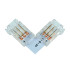 Соединитель угловой 10мм для CCT SMD ленты шириной 8 мм Feron LD172 52003