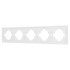 Рамка пластиковая на 5 постов Arlight FRM-TENDO-PL-5-WH 053851 Рамка пластиковая на 5 постов Arlight FRM-TENDO-PL-5-WH 053851