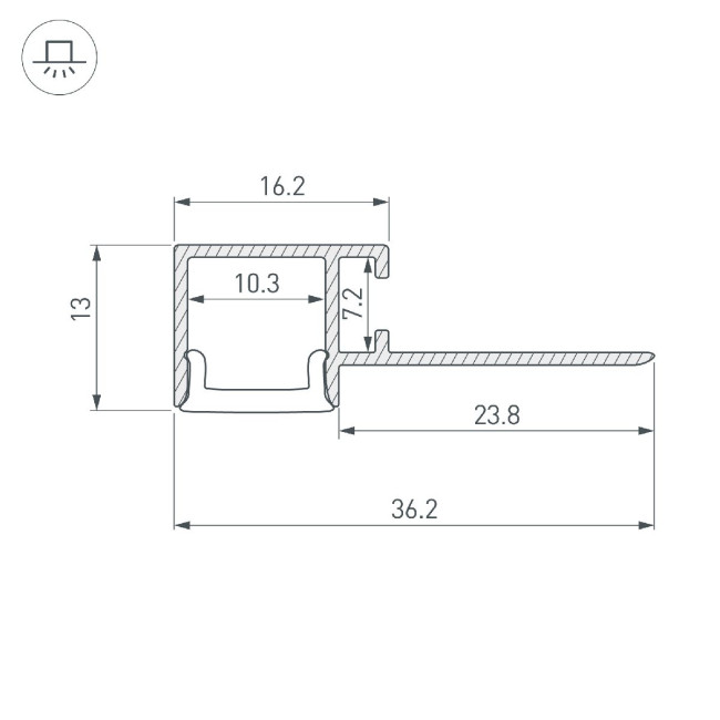 Профиль Arlight FANTOM-BENT-W12-TOP-EDGE-2000 ANOD 040328(1) Профиль Arlight FANTOM-BENT-W12-TOP-EDGE-2000 ANOD 040328(1)