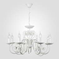 Подвесная люстра Eurosvet 60018/8 белый с золотом Подвесная люстра Eurosvet 60018/8 белый с золотом