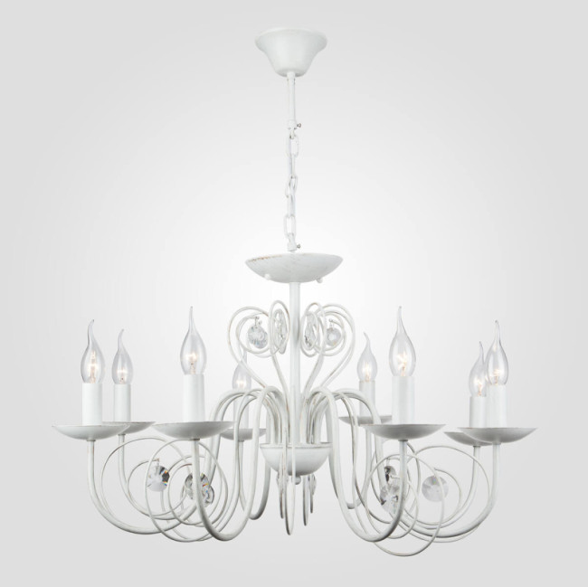 Подвесная люстра Eurosvet 60018/8 белый с золотом Подвесная люстра Eurosvet 60018/8 белый с золотом