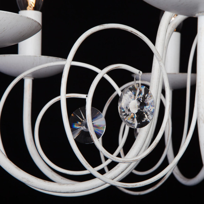 Подвесная люстра Eurosvet 60018/8 белый с золотом Подвесная люстра Eurosvet 60018/8 белый с золотом