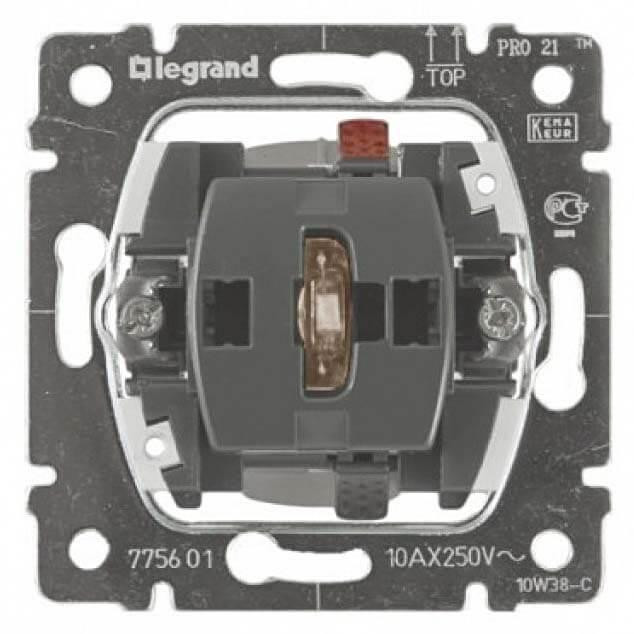 Выключатель одноклавишный Legrand Galea Life 10A 250V с нейтралью подсветкой 775601 Выключатель одноклавишный Legrand Galea Life 10A 250V с нейтралью подсветкой 775601