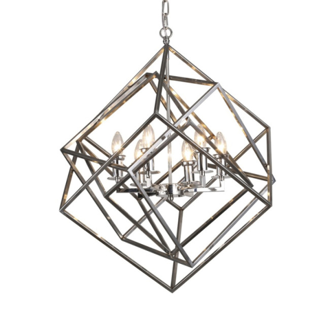 Подвесная люстра Delight Collection Matrix KM0282P-6 nickel Подвесная люстра Delight Collection Matrix KM0282P-6 nickel