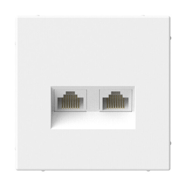 Розетка двойная компьютерная RJ45+RJ45, кат. 5е, механизм. Systeme Electric ArtGallery Лотос GAL001385 Розетка двойная компьютерная RJ45+RJ45, кат. 5е, механизм. Systeme Electric ArtGallery Лотос GAL001385