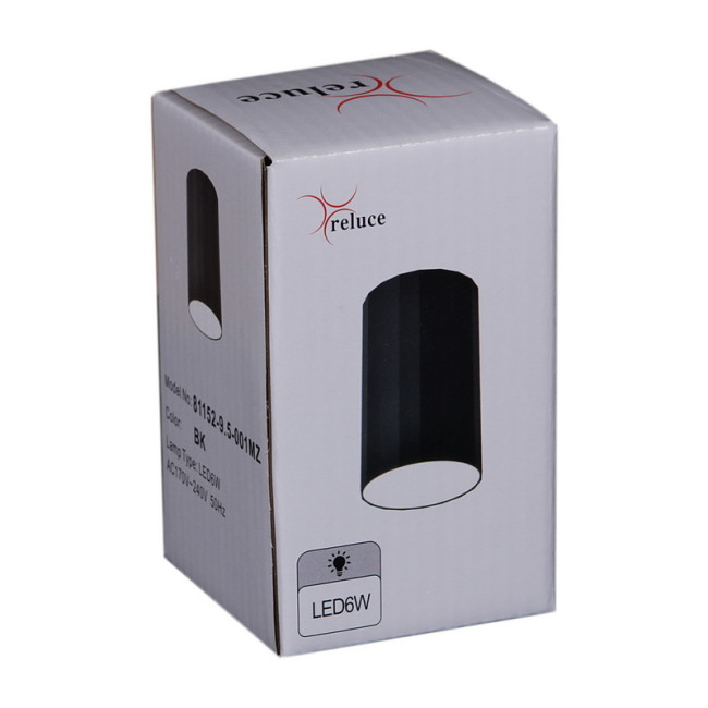 Накладной светильник Reluce 81152-9.5-001MZ LED6W BK Накладной светильник Reluce 81152-9.5-001MZ LED6W BK