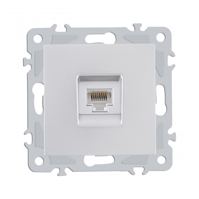 Розетка RJ45 Arte Milano 206.45-1.silver Розетка RJ45 Arte Milano 206.45-1.silver