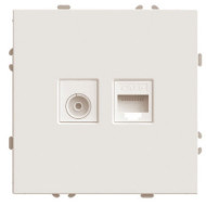 Розетка TV + компьютерная RJ-45 (механизм) Stekker Эмили RST00-5106-08 кашемир soft touch 49898