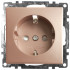 Розетка 1-местная с/з с защитной шторкой Stekker Катрин 39596 Розетка 1-местная с/з с защитной шторкой Stekker Катрин 39596