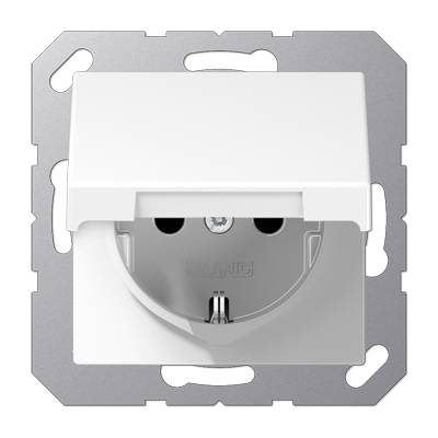 Розетка штепсельная Schuko Jung A1520BFKIKLWW Розетка штепсельная Schuko Jung A1520BFKIKLWW