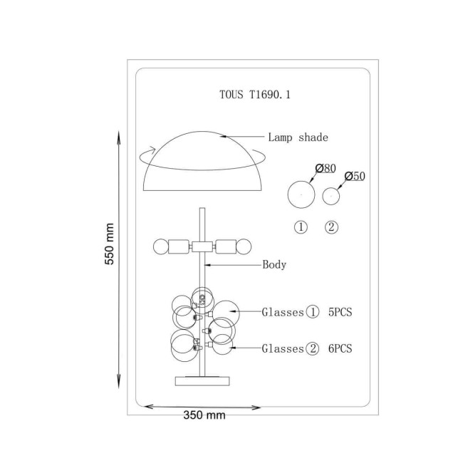 Настольная лампа Lucia Tucci Naomi T4750.1 Gold Настольная лампа Lucia Tucci Naomi T4750.1 Gold