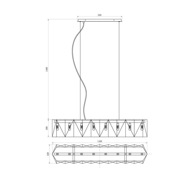Подвесной светильник Lucia Tucci Moon 4670.9 Black Подвесной светильник Lucia Tucci Moon 4670.9 Black