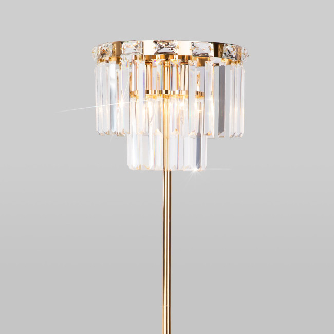 Торшер Eurosvet Elegante 01137/3 золото/прозрачный хрусталь Strotskis a060649 Торшер Eurosvet Elegante 01137/3 золото/прозрачный хрусталь Strotskis a060649